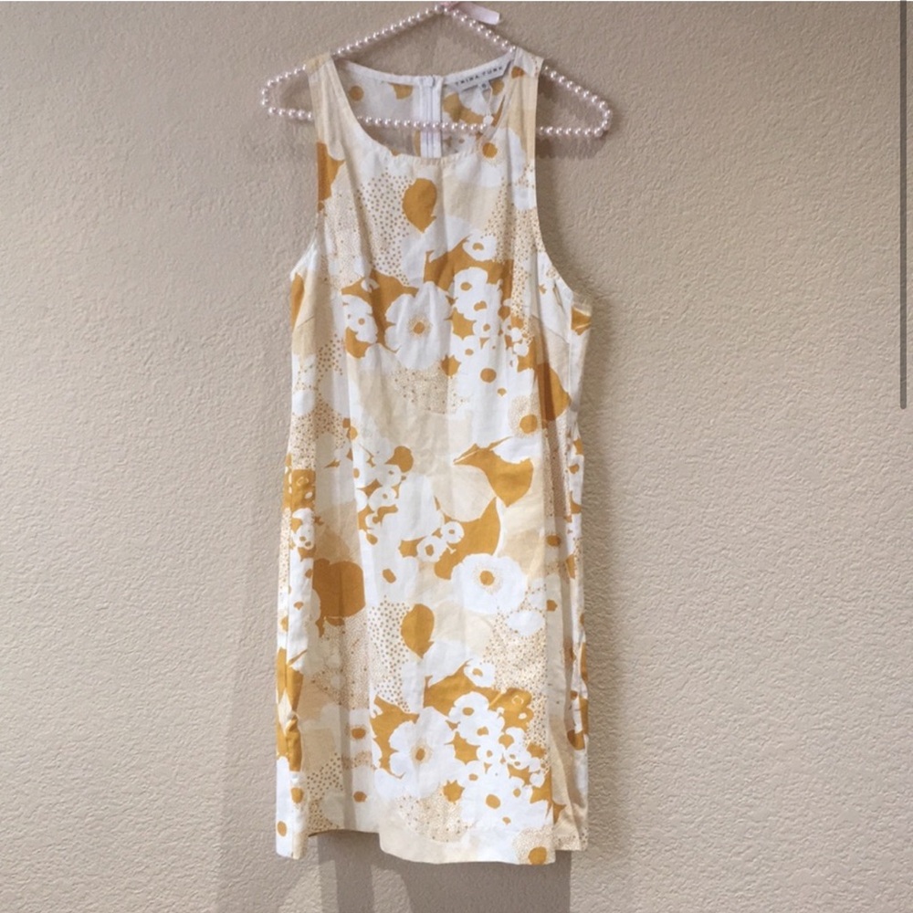 Trina Turk Comse Printed Shift Dress in Honey